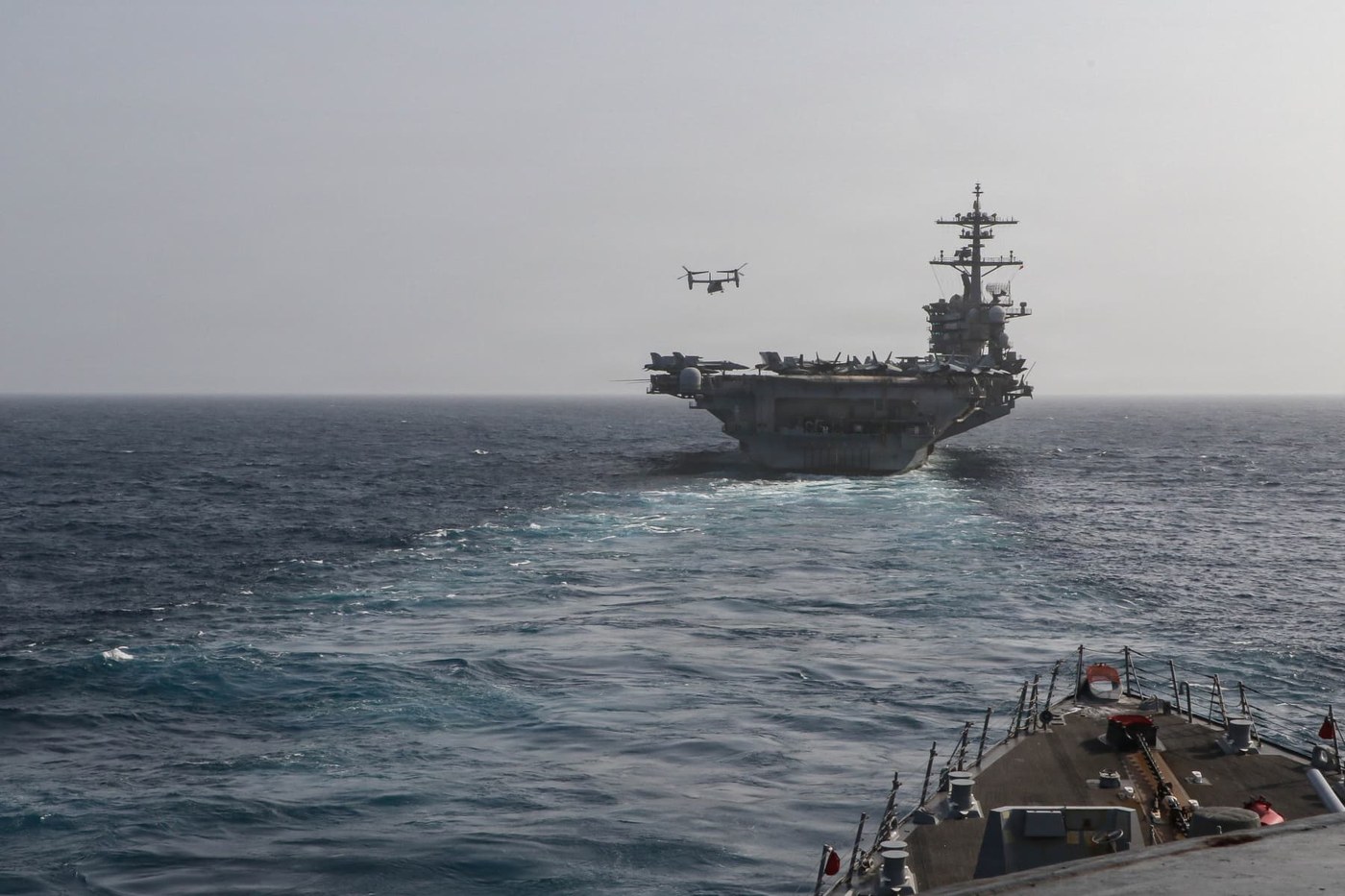 U.S. launches airstrikes against Iran after Tehran attacks container ship in Hormuz, Pentagon says