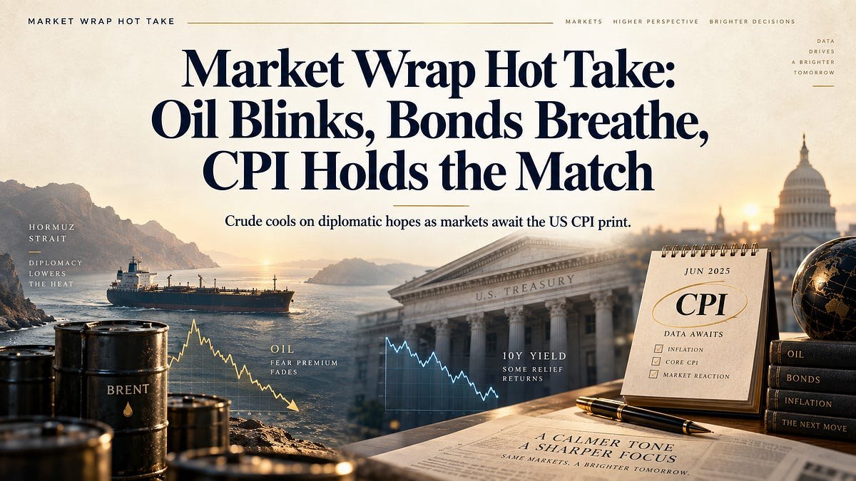 Market Wrap Hot Take: Oil Blinks, Bonds Breathe, CPI Holds the Match
